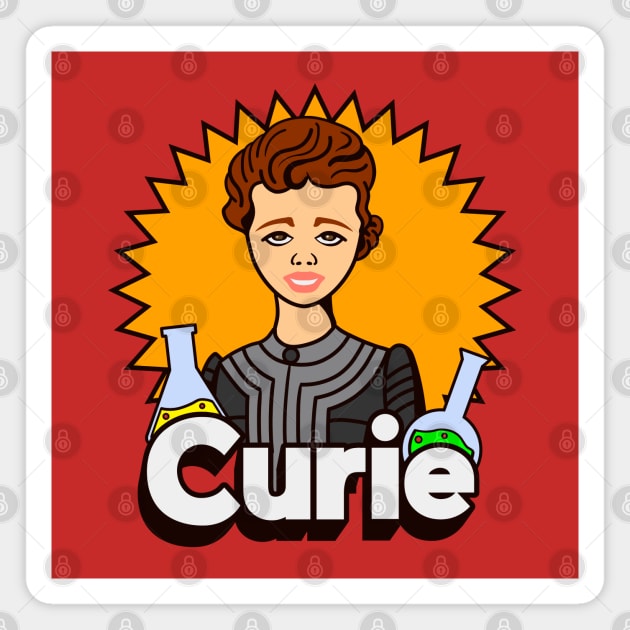 Curie Doll Magnet by nickbeta